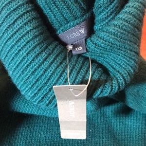 J. Crew Turtleneck Sweater in Green